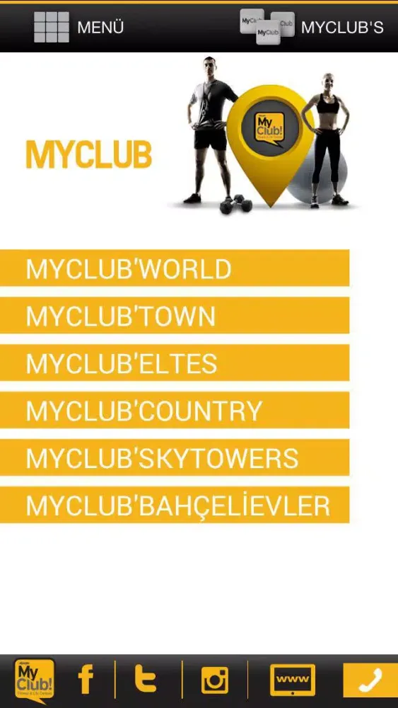 Capturas de tela do MyClub