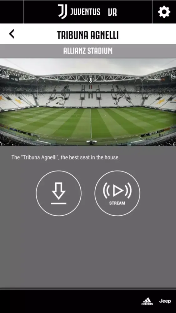 Juventus VR سکرین شاٹس