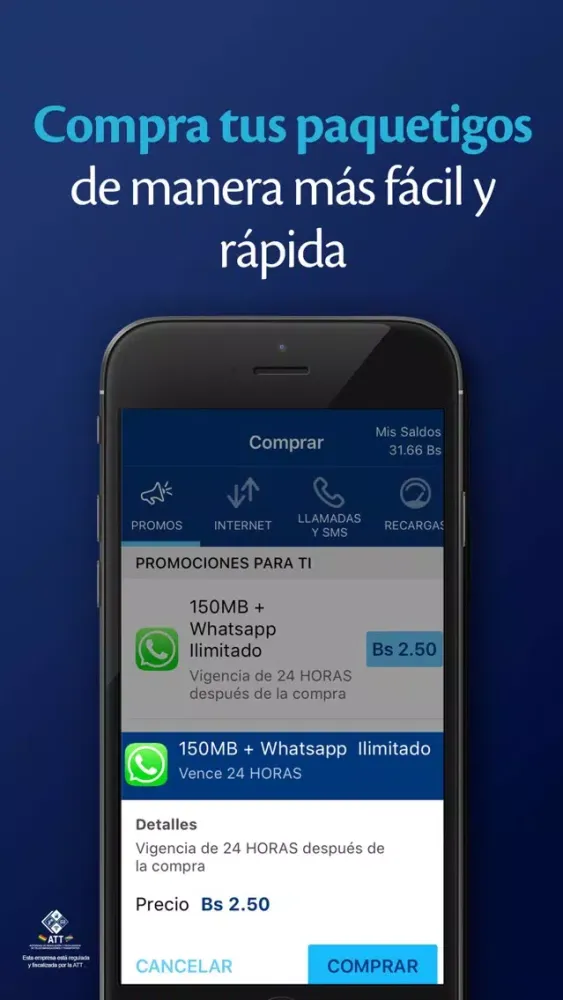ภาพหน้าจอของ Tigo Shop Bolivia
