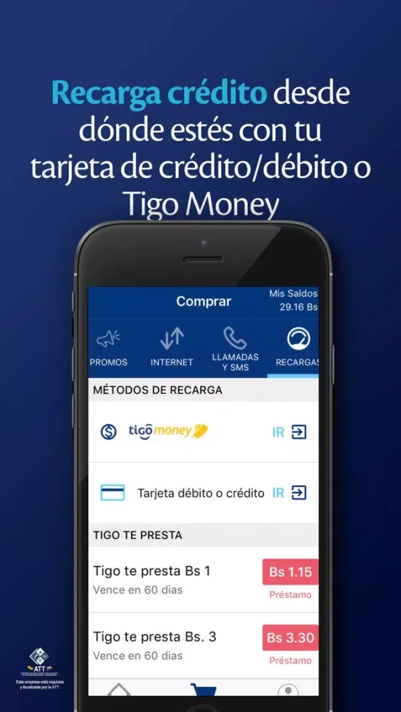 ภาพหน้าจอของ Tigo Shop Bolivia