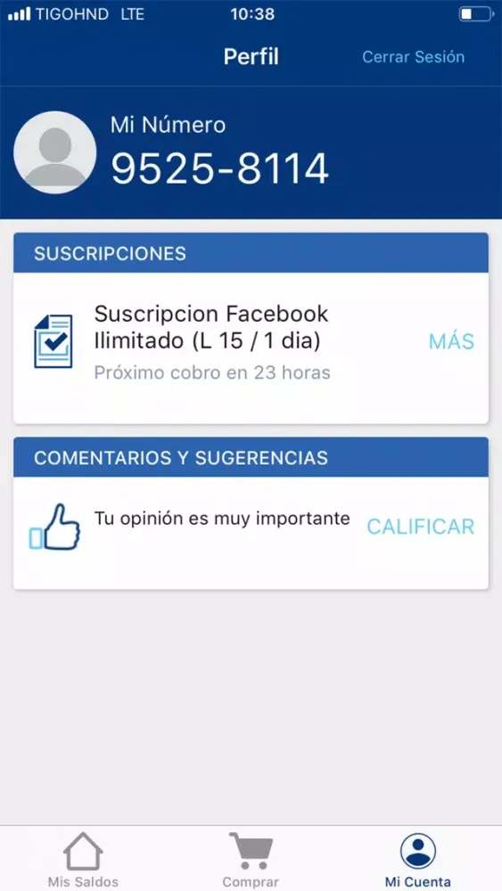 Capturas de pantalla de Tigo Shop Honduras
