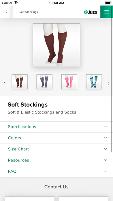 Tangkapan skrin Juzo Digital Catalog