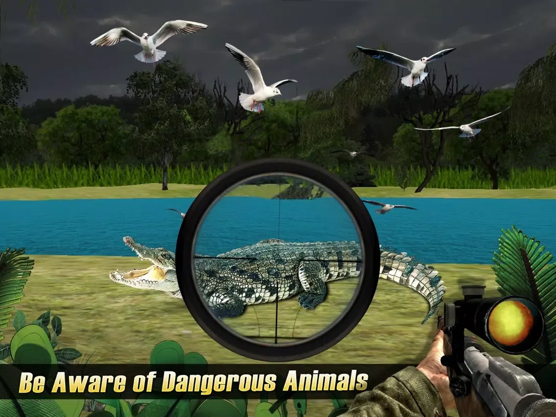 Jungle Sniper Wild Hunting 3D : Dark Forest Sniper Shooting Strike iPad  Screenshots