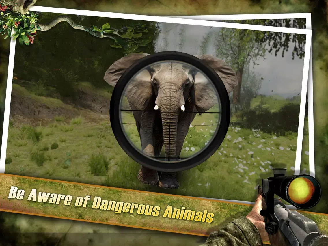 Jungle Sniper Wild Hunting 3D : Dark Forest Sniper Shooting Strike iPad  Screenshots