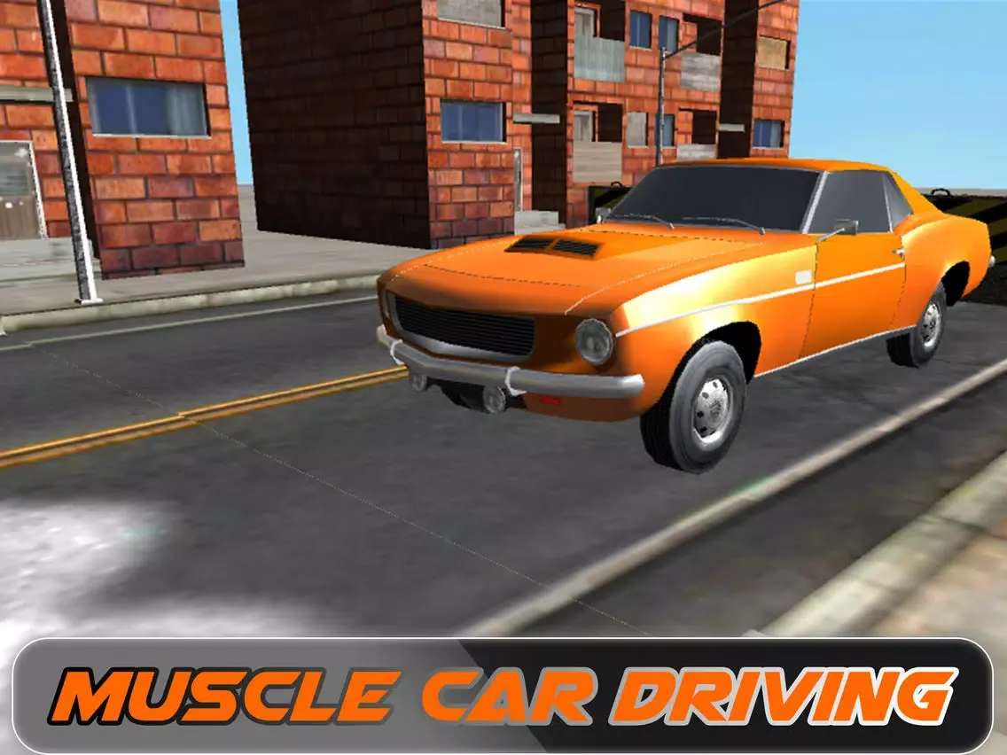 Old Muscle Car City Driving - Hardway parking 3D iPad  स्क्रीनशॉट