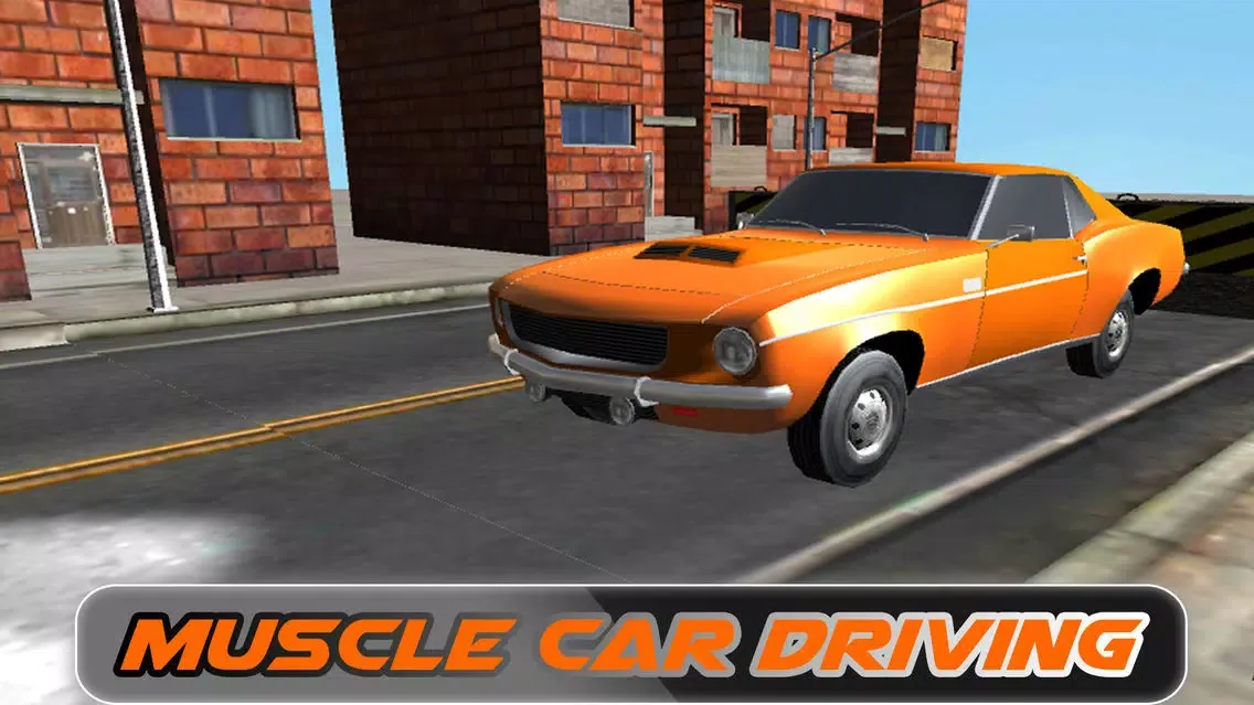 Old Muscle Car City Driving - Hardway parking 3D स्क्रीनशॉट