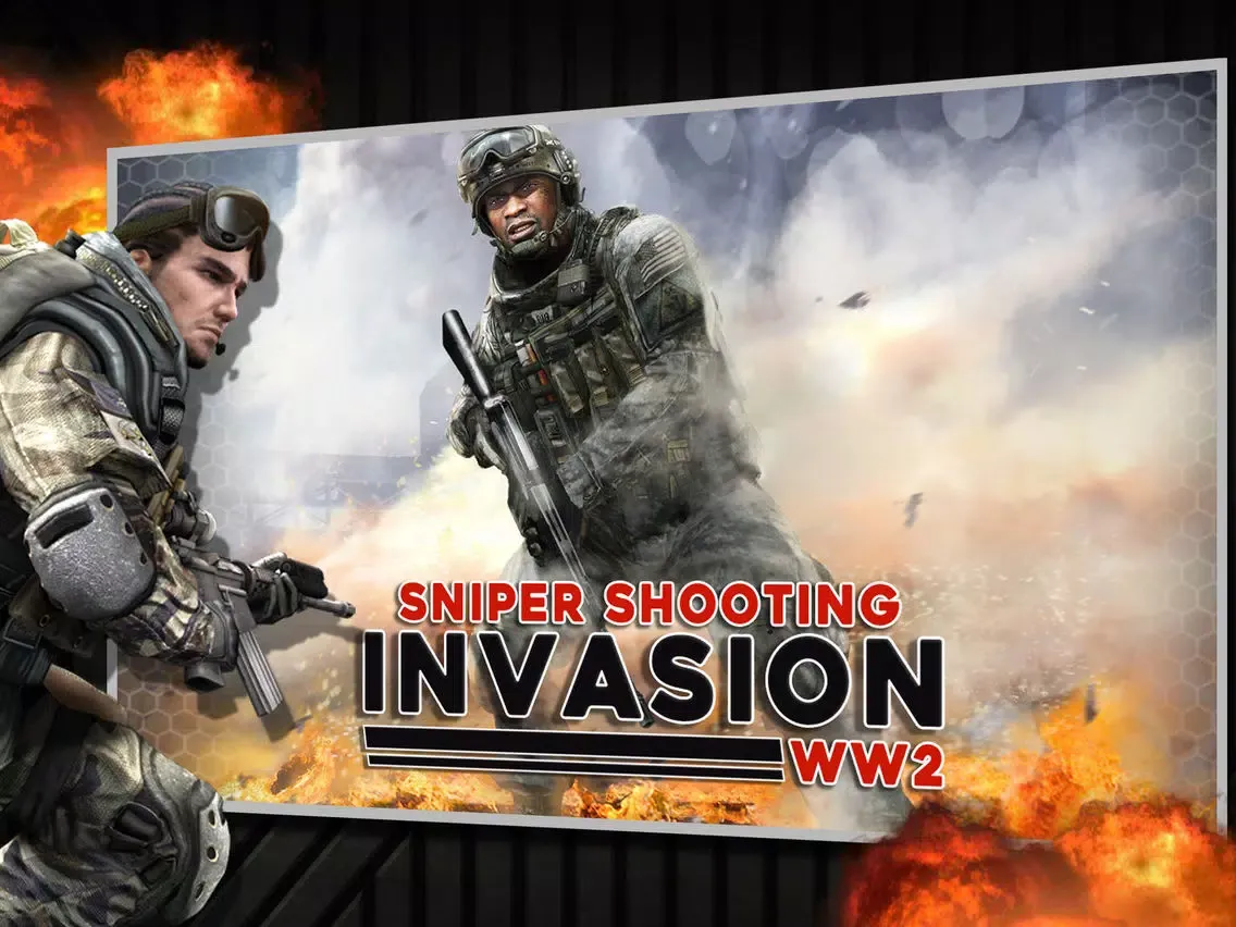 Capturas de tela do Sniper Shooting Invasion WW2 3D - American Assassin Last Mission iPad 