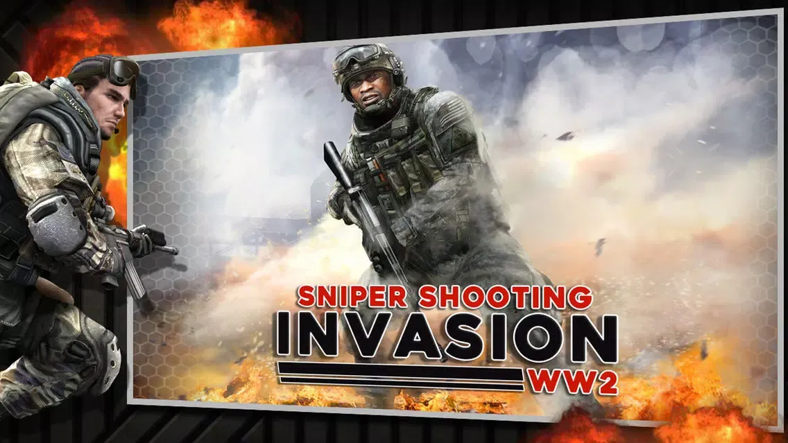 Capturas de tela do Sniper Shooting Invasion WW2 3D - American Assassin Last Mission