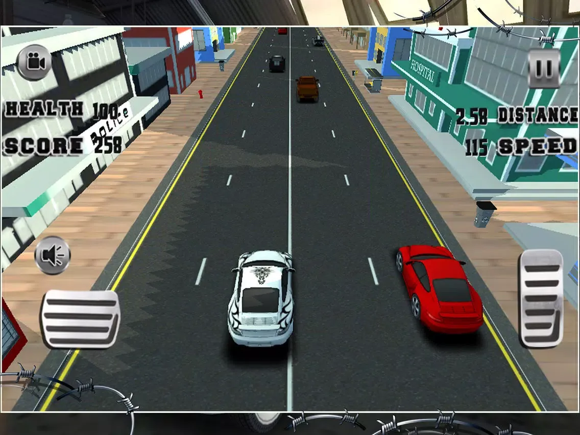 Tangkapan skrin Traffic Burnout Speed Driving - Drag Racing Club iPad 