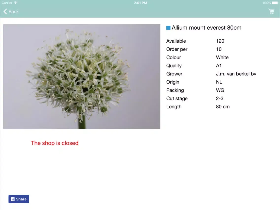 Peake Blooms Webshop iPad 應用截圖