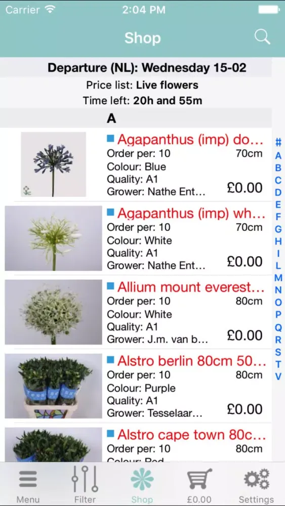 Peake Blooms Webshop應用截圖