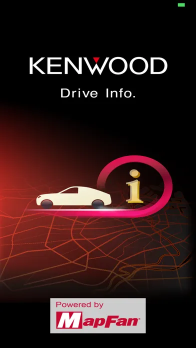 Tangkapan layar KENWOOD Drive Info.