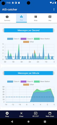 Ảnh chụp màn hình của AIS-catcher for Android