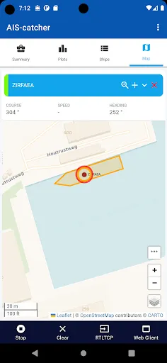 Ảnh chụp màn hình của AIS-catcher for Android
