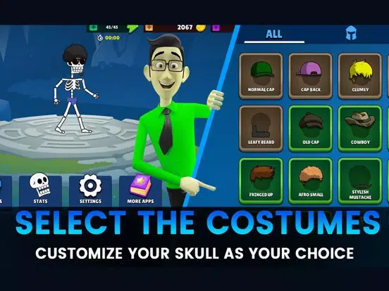 Capturas de pantalla de Skull Game - Skeleton Game iPad 
