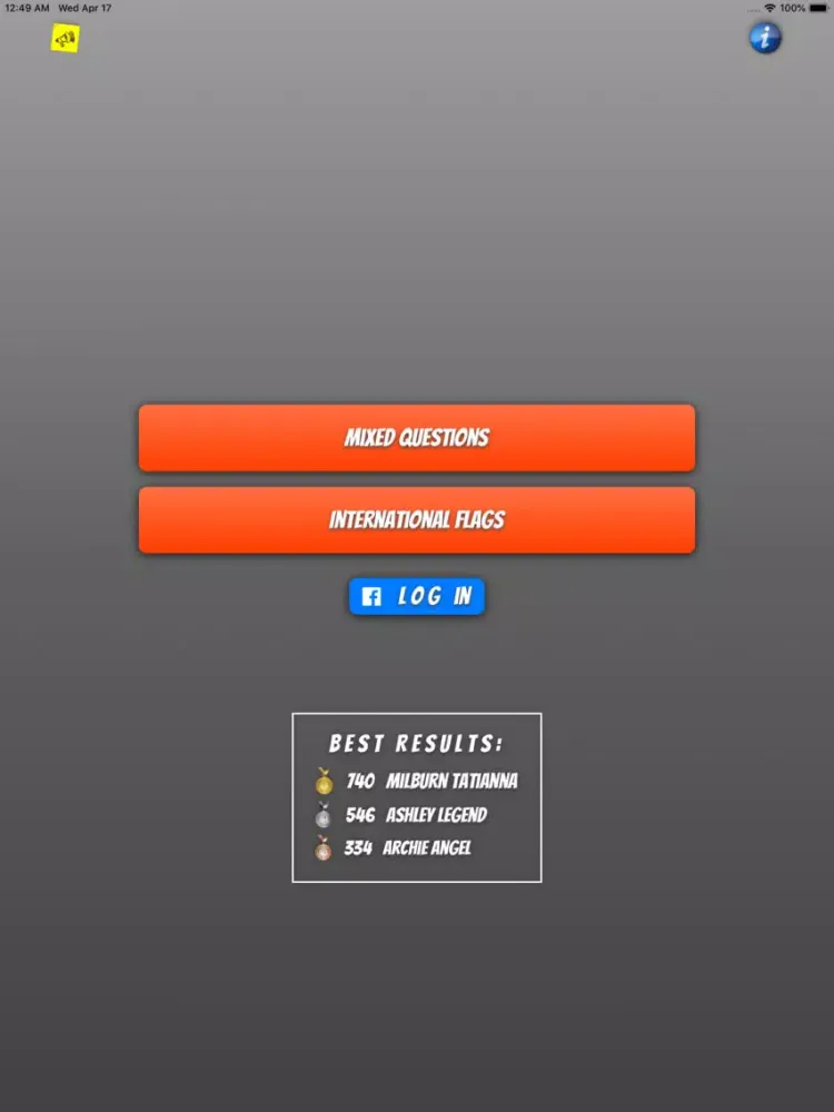 What do I know? Trivia, Quiz iPad  スクリーンショット
