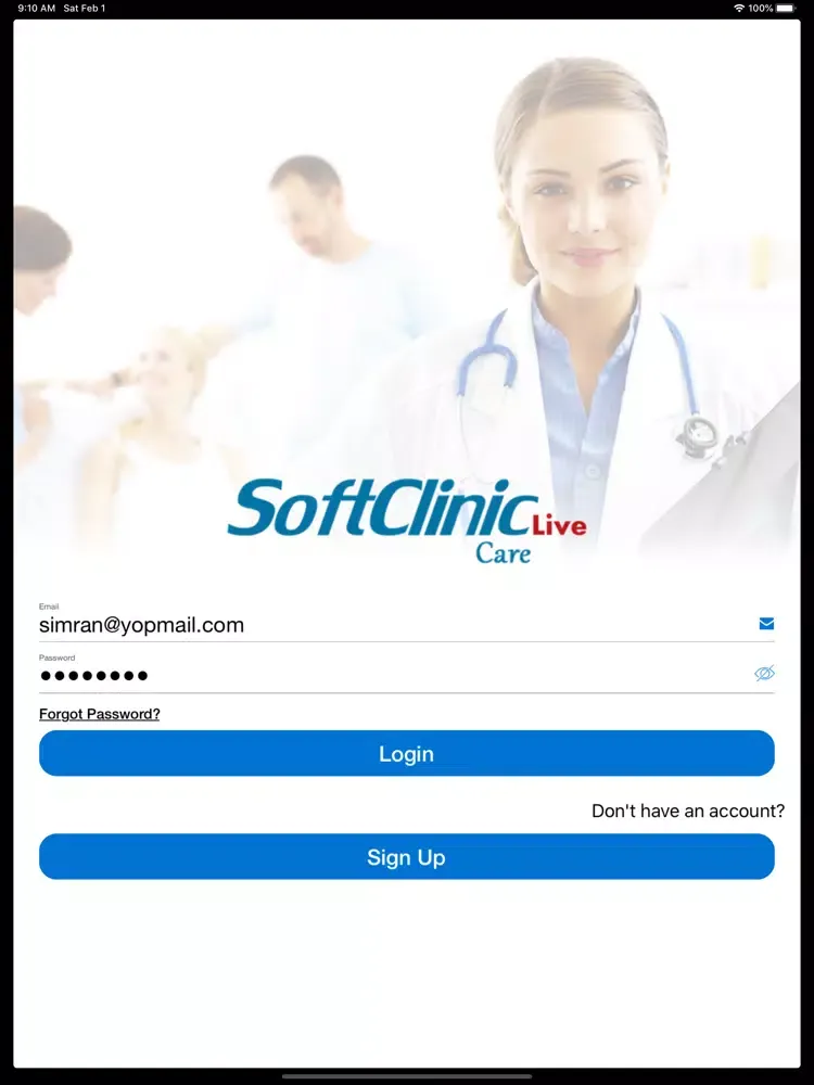 Zrzuty ekranu SoftclinicLive Care iPad 