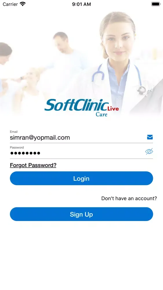 Zrzuty ekranu SoftclinicLive Care
