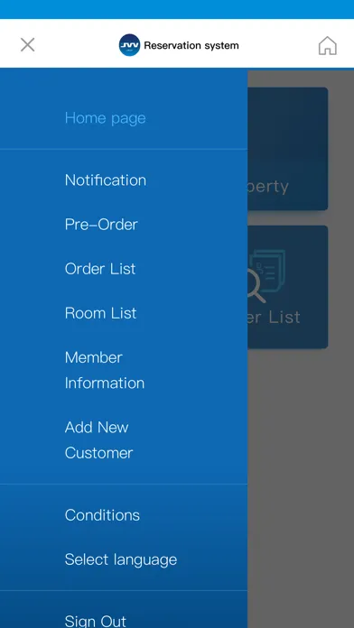 Screenshot di JVV Reservation