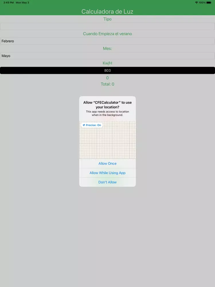 Screenshot di Calculadora de Luz México iPad 