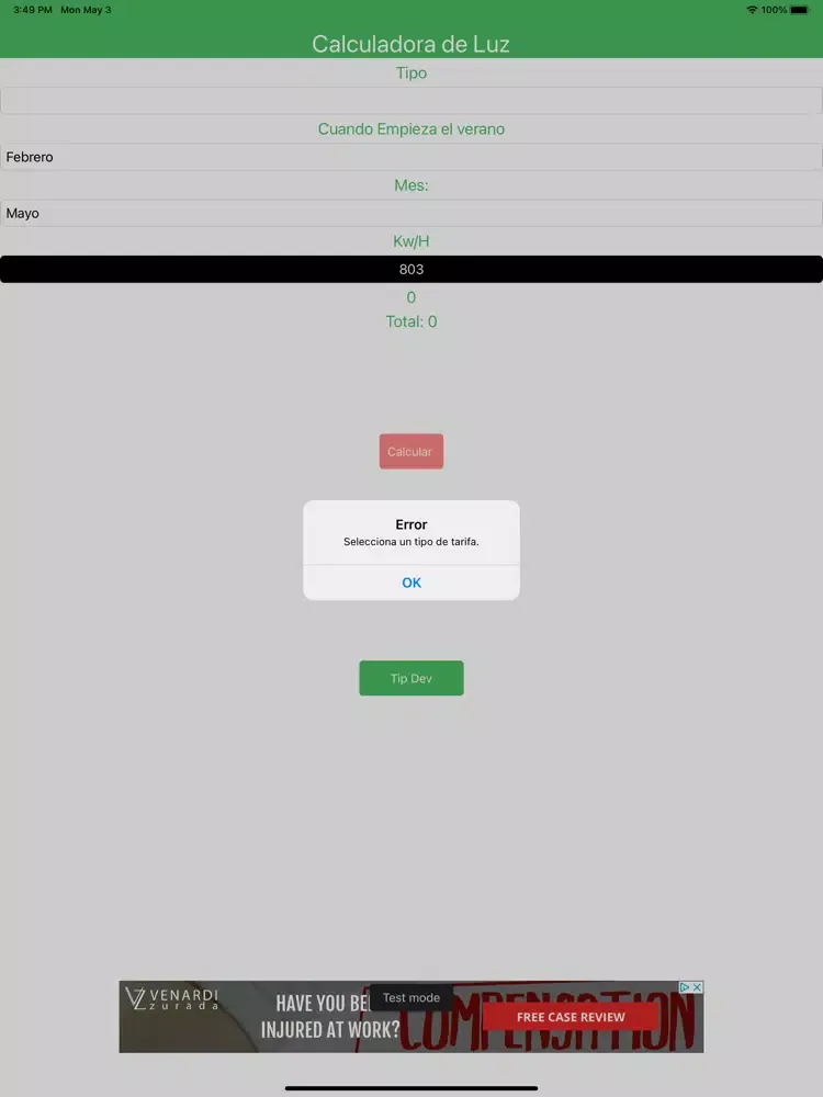 Screenshot di Calculadora de Luz México iPad 