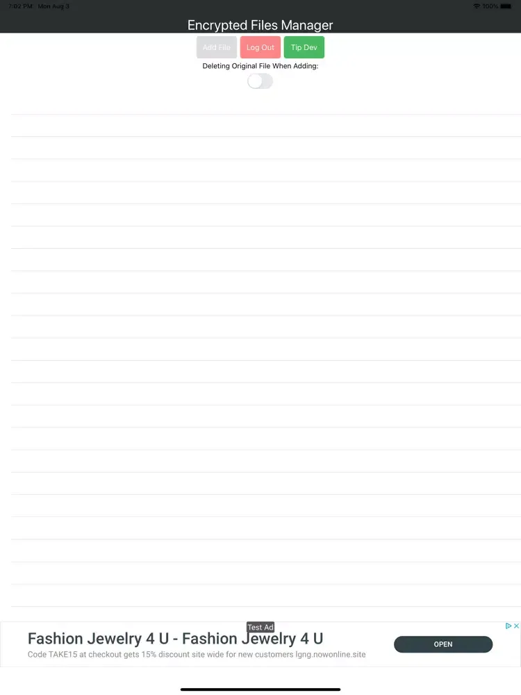 Скриншоты Encrypt Folder iPad 