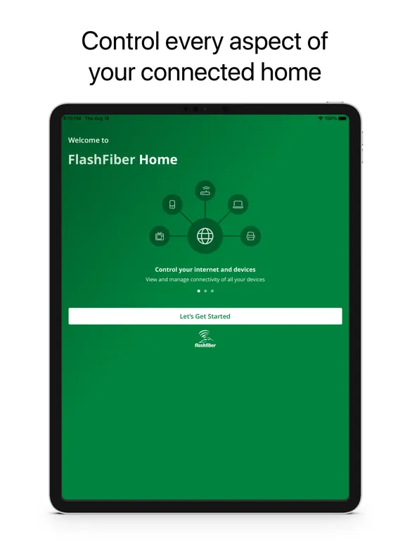 FlashFiber Home iPad  Screenshots