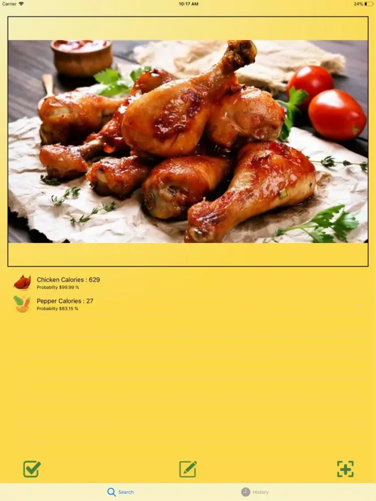 Weight Loss Calories Detector iPad  Screenshots