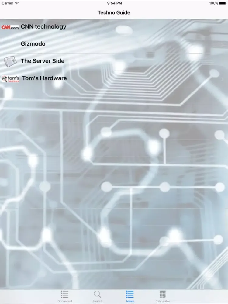 ภาพหน้าจอของ Technology Guide iPad 
