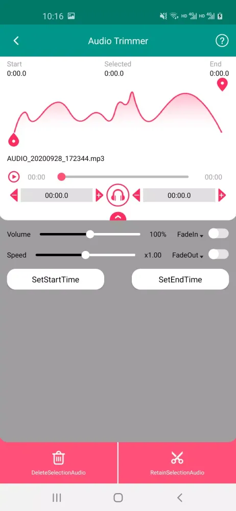 Captures d'écran de Gilisoft Audio Editor
