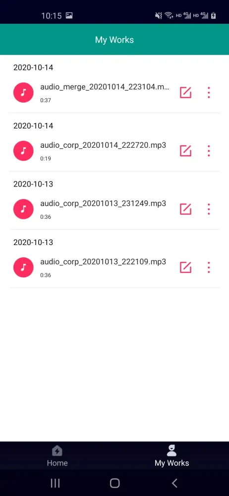 Captures d'écran de Gilisoft Audio Editor
