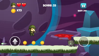 Tiny Soldier vs Aliens - Adventure Games for Kids 스크린샷
