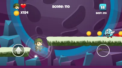 Tiny Soldier vs Aliens - Adventure Games for Kids 스크린샷