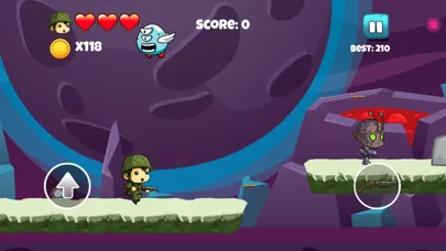 Tiny Soldier vs Aliens - Adventure Games for Kids 스크린샷