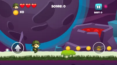 Tiny Soldier vs Aliens - Adventure Games for Kids 스크린샷