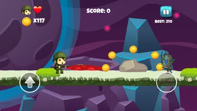Tiny Soldier vs Aliens - Adventure Games for Kids 스크린샷