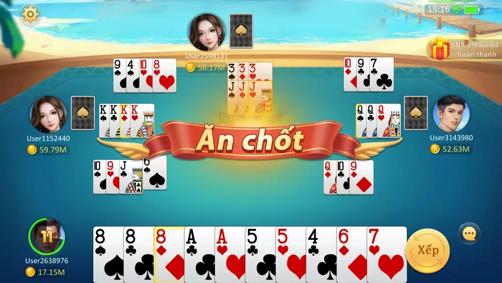 Captures d'écran de DahGame-Danh bai online