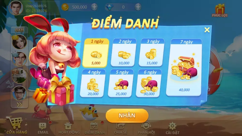 Captures d'écran de DahGame-Danh bai online