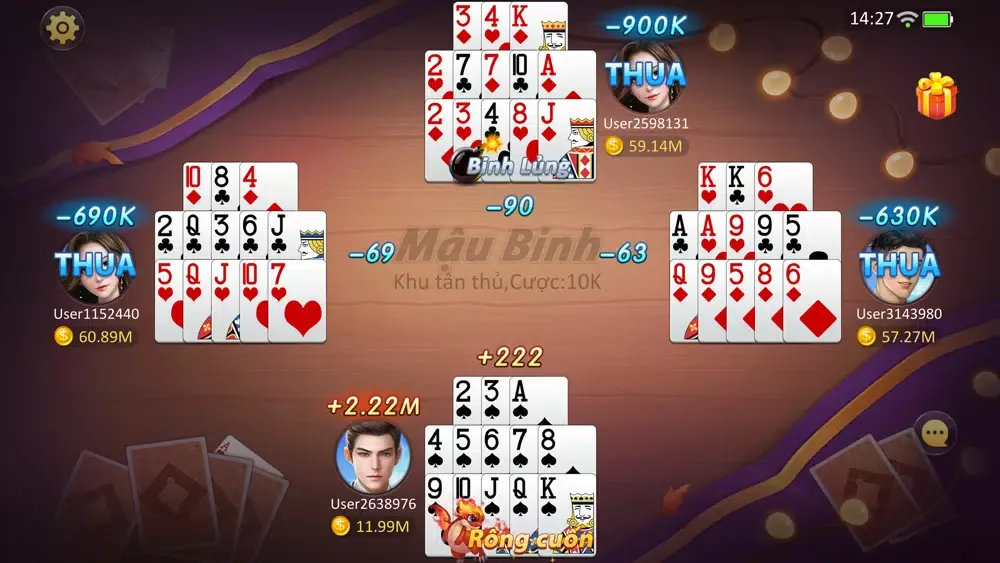 Captures d'écran de DahGame-Danh bai online