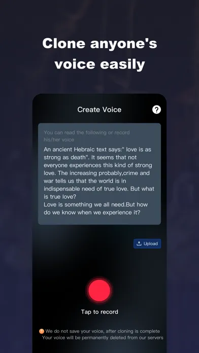 Captures d'écran de HiClone-Clone voice and chat