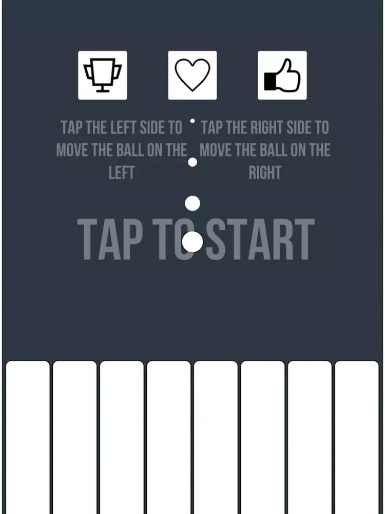 No One Fall:White Tiles iPad  스크린샷