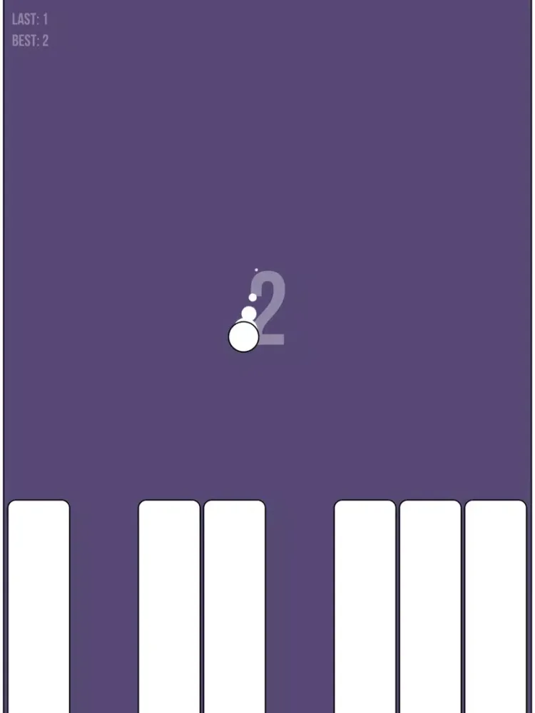 No One Fall:White Tiles iPad  스크린샷