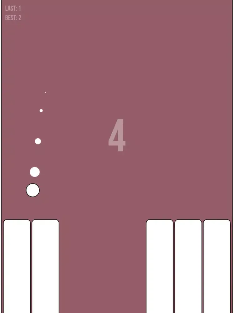 No One Fall:White Tiles iPad  스크린샷