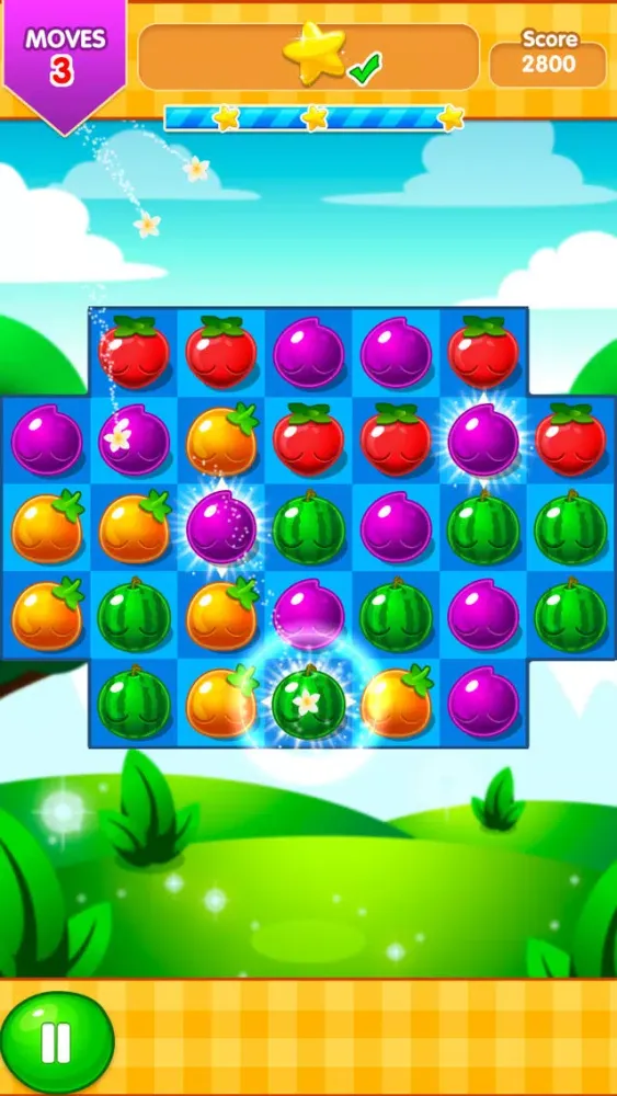 Splash Juice Jam:Fruit Fresh Smash Match 3 Free Ekran Görüntüleri