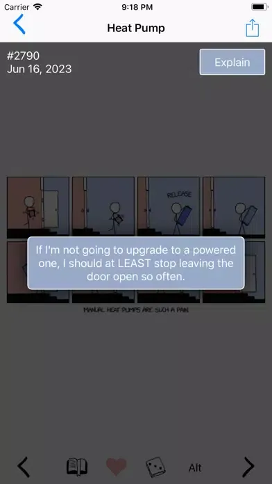 xkcd Comic Reader سکرین شاٹس