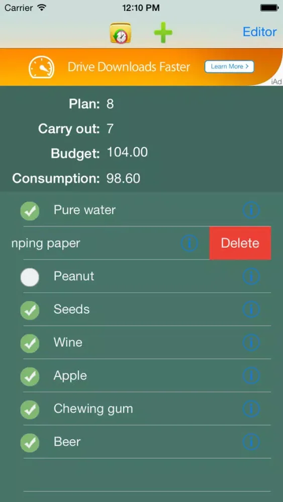 Tangkapan skrin BudgetAssistant--Help you save money