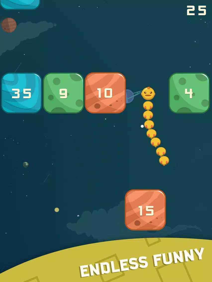 Space Race - Snake and Blocks iPad  स्क्रीनशॉट