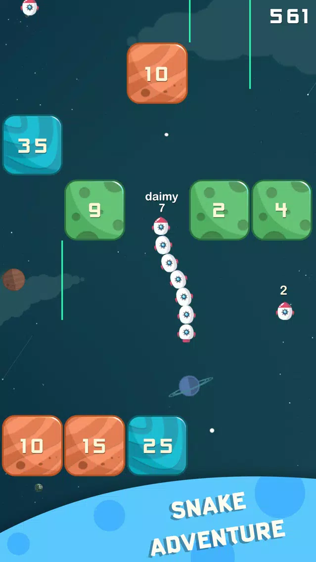 Space Race - Snake and Blocks स्क्रीनशॉट