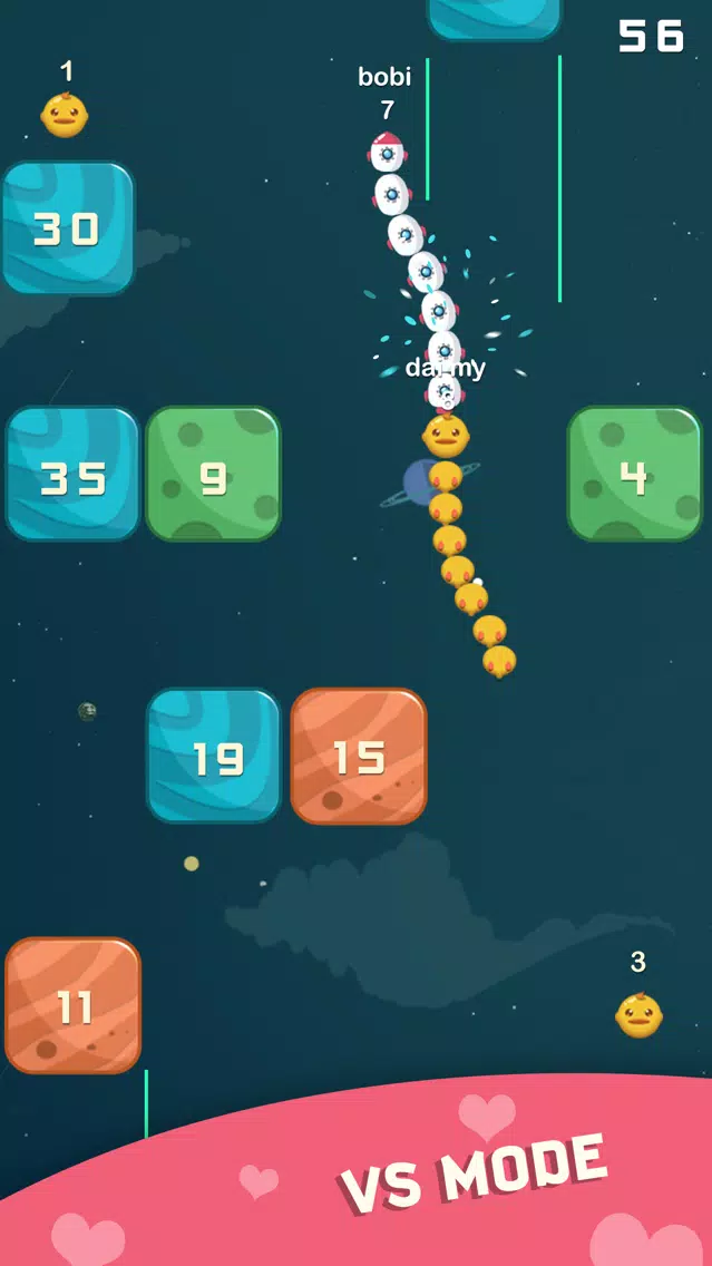 Space Race - Snake and Blocks स्क्रीनशॉट
