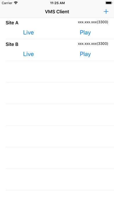 Tangkapan skrin VMS Client